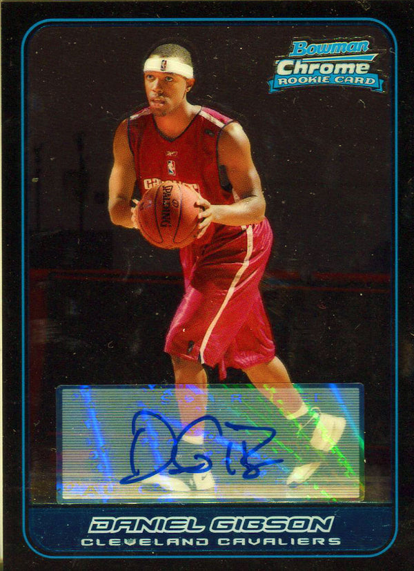 Daniel Gibson Autographed 2006 Topps Card