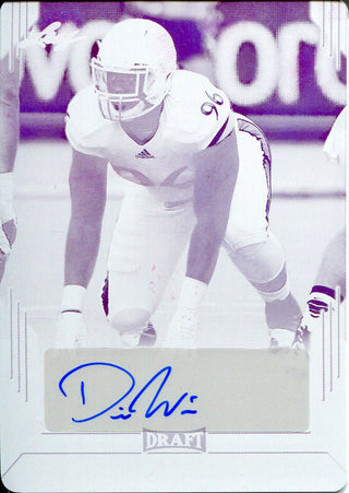 Daniel Wise Autographed 2019 Leaf Metal Draft Magenta Printing Plate Rookie Card