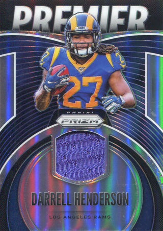 Darrell Henderson 2019 Panini Prizm Rookie Jersey Card