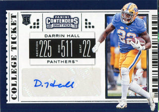 Darrin Hall Autographed 2019 Panini Contenders Rookie Card