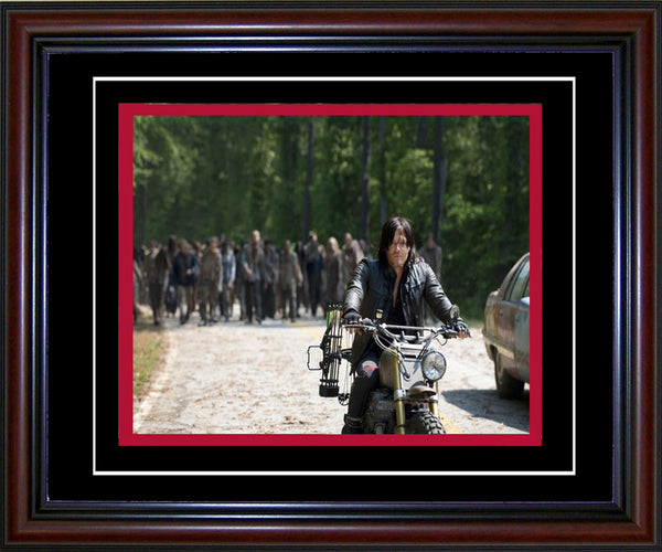 Norman Reedus Unsigned Framed Daryl Dixon Walking Dead 8x10 Photo