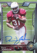 David Johnson Autographed 2015 Topps Chrome Rookie Card