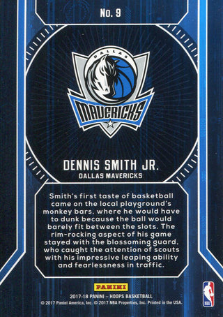 Dennis Smith Jr. 2017-18 Panini Hoops Rookie Card Back