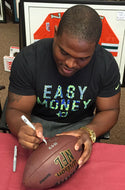 Denzel Perryman Go Canes Autographed Wilson NFL Football (JSA)