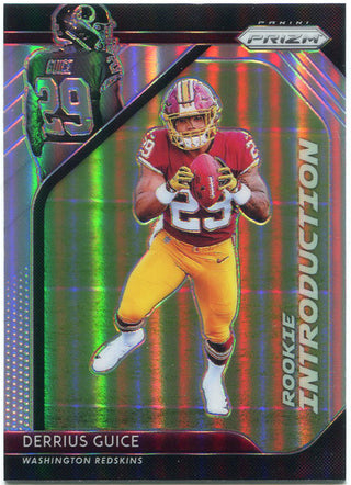 Derrius Guice 2018 Panini Prizm Rookie Introduction Card