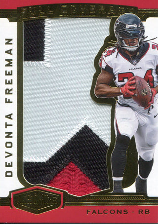 Devonta Freeman 2018 Panini Plates & Patches Jersey Card