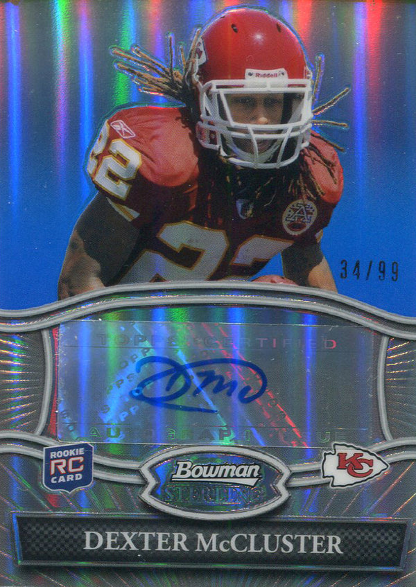 Dexter McCluster Autographed 2010 Topps Bowman Sterling Rookie Card