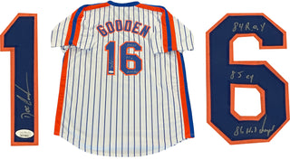 Dwight Gooden "84 ROY, 85 CY, 86 WS Champs" Autographed New York Mets Jersey (JSA)