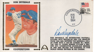 Don Drysdale Autographed Aug 12, 1984 First Day Cover (JSA)