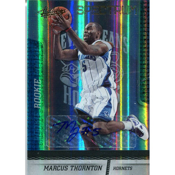 Marcus Thornton Autographed 2010 Panini Absolute Card