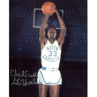 Charlie Scott Go Heels Autographed 8x10 Photo