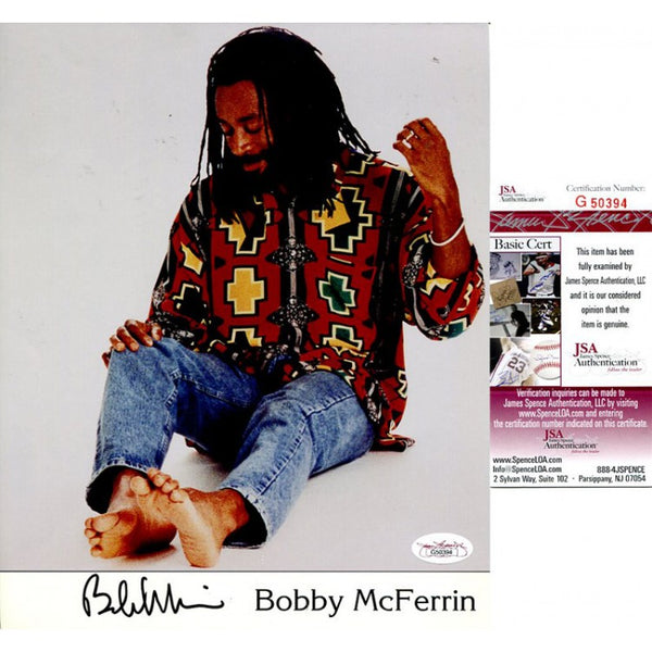 Bobby McFerrin Signed 8x10 Photo JSA