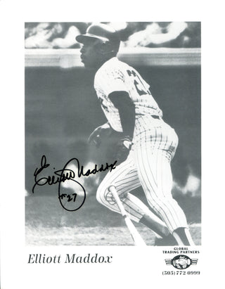 Elliott Maddox Autographed B&W 8x10 Photo