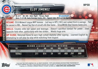 Eloy Jimenez 2017 Bowman Rookie Card