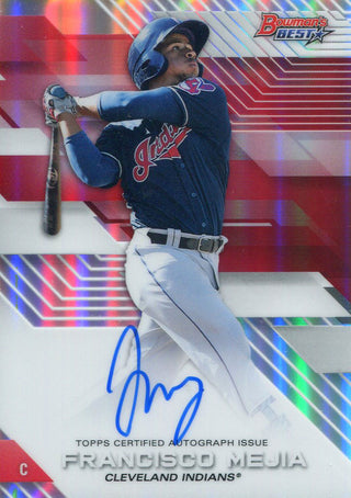 Francisco Mejia Autographed 2017 Bowman's Best Refractor Card