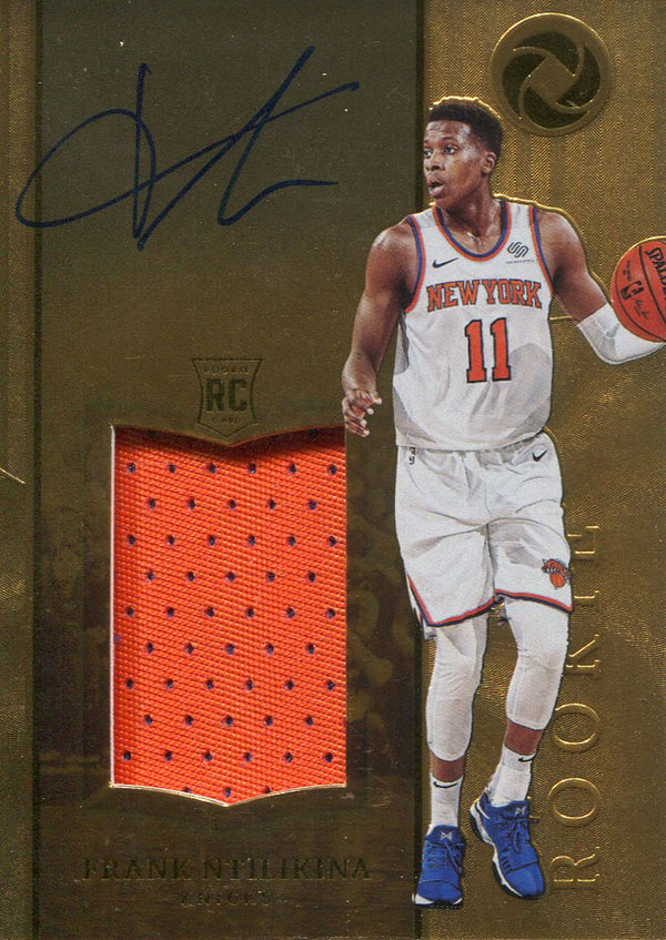 Frank Ntilikina Autographed 2017-18 Panini Opulence Rookie Card