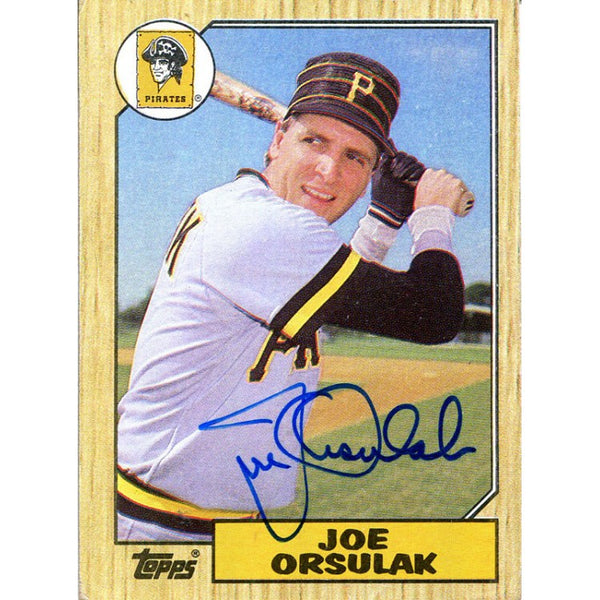 Joe Orsulak Autographed 1987 Topps Card