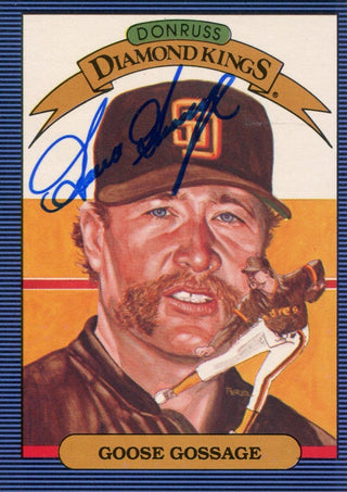 Goose Gossage Autographed 1985 Donruss Diamond Kings Card