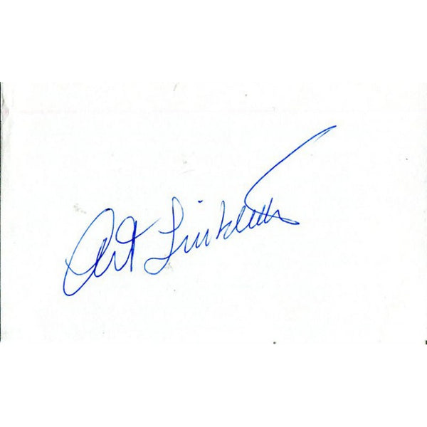 Art Linkletter Autographed 3x5 Card