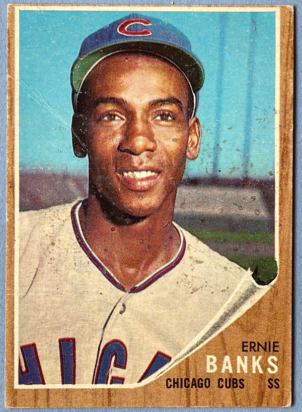 Ernie Banks 1962 Topps baseball Card #25