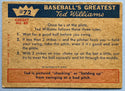 Ted Williams 1959 Fleer Baseball Card #72 Ted's Hitting Fundamentals #2