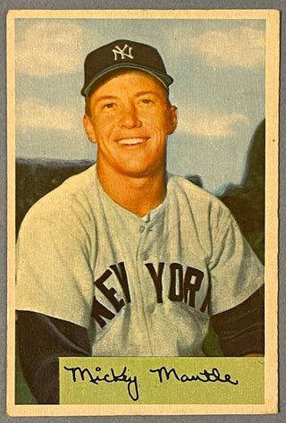 Mickey Mantle 1954 Bowman Baseball Card #65