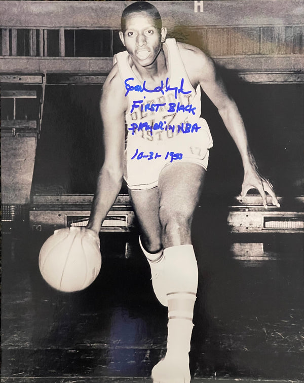 Earl Lloyd Autographed 8x10 Basketball Photo