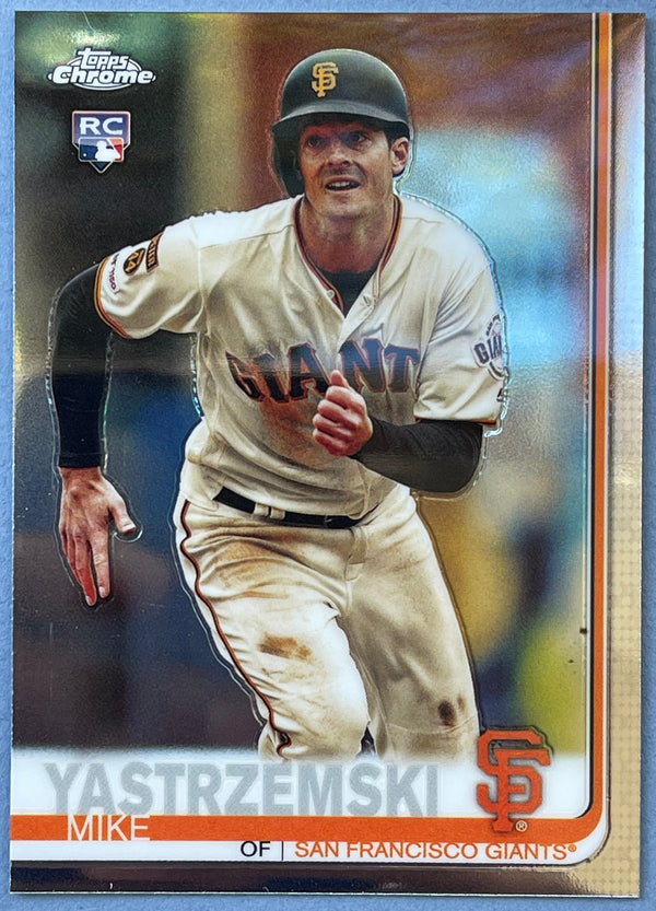 Mike Yastrzemski 2019 Topps Chrome Rookie Card #49