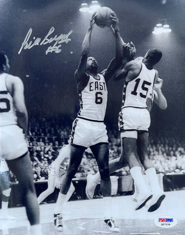 Bill Russell Autographed 8x10 Basketball Photo (PSA)