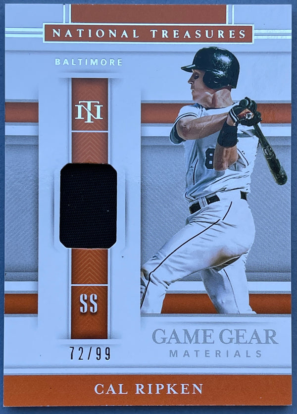 Cal Ripken Jr 2020 National Treasures Game Gear Materials Card #72/99