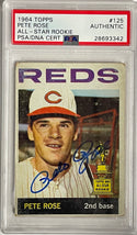 Pete Rose Autographed 1964 Topps Card #125 (PSA)