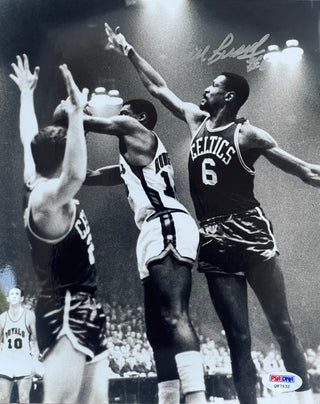 Bill Russell Autographed 8x10 Basketball Photo (PSA)