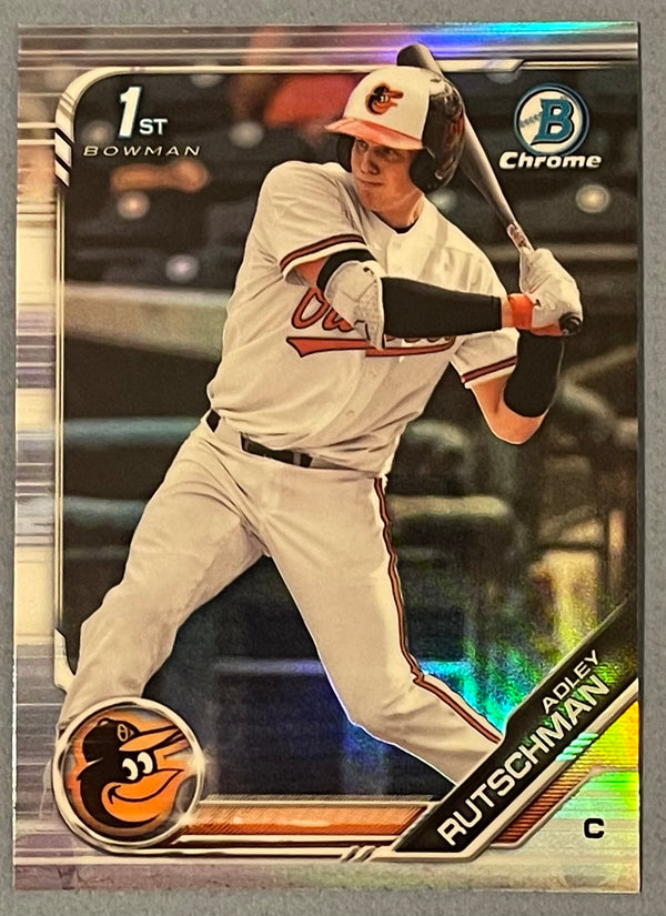 Adley Rutschman 2019 1st Bowman Chrome Rookie Refractor Card #BDC-1