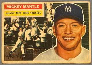 Mickey Mantle 1956 Topps Baseball Card #135