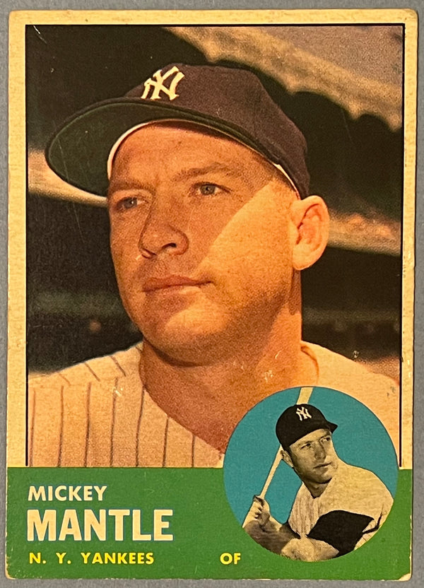 Mickey Mantle 1963 Topps Baseball Card #200