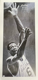 Bill Russell Autographed Stephen Holland 40x20 Lithograph (JSA)