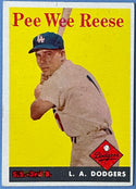 Pee Wee Reese 1958 Topps baseball Card #375