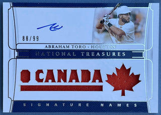 Abraham Toro 2020 National Treasures Signature Names Card #88/99