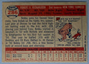 Bobby Richardson 1957 Topps baseball Card #286