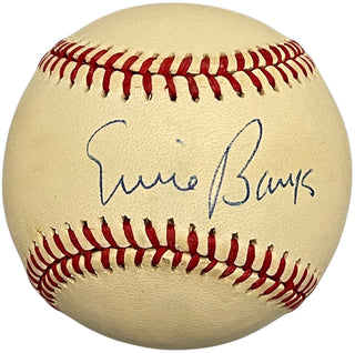 Ernie Banks Autographed Official Baseball (PSA)