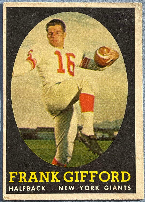 Frank Gifford 1958 Topps Football Card #73