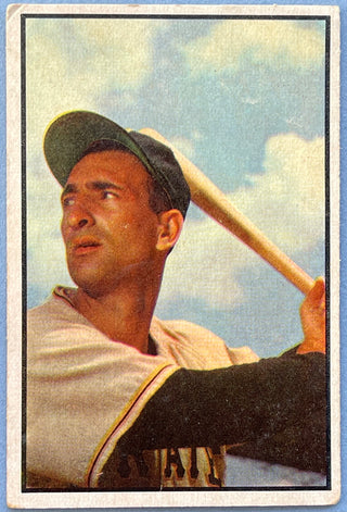 Cal Abrams 1953 Bowman Color Baseball Card #160