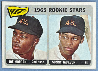 Joe Morgan Sonny Jackson 1965 Topps Rookie Stars Baseball Card #16