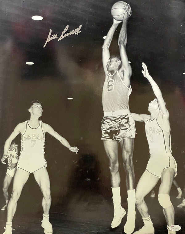 Bill Russell Autographed 16x20 Rebounding Photo (JSA)