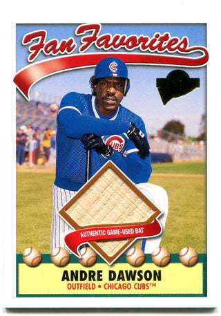 Andre Dawson Topps 2003 Fan Favorites Bat Card