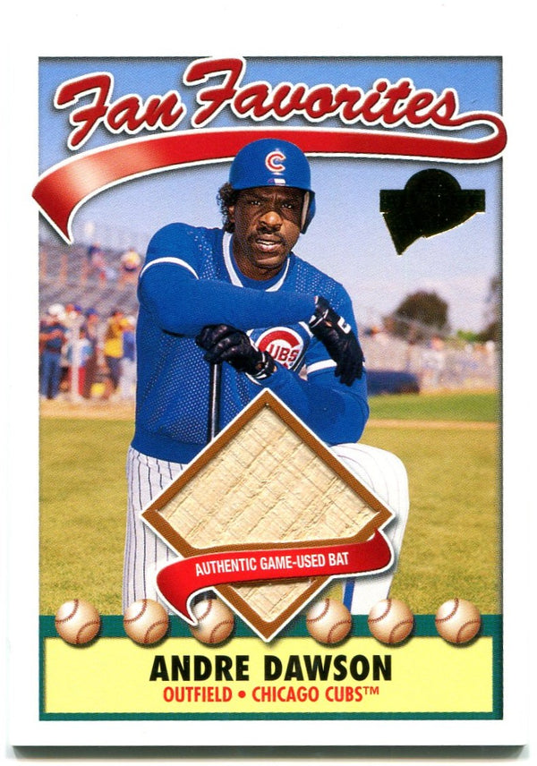 Andre Dawson Topps 2003 Fan Favorites Bat Card