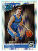 Luka Doncic 2018-19 Panini Donruss Optic Rated Rookie Shock Prizm Card #177