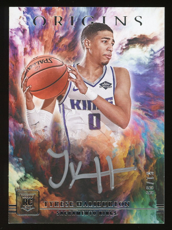 Tyrese Haliburton Autographed 2020-21 Panini Origins Rookie Card