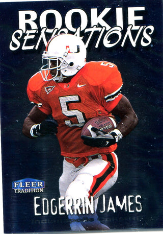 Edgerrin James 1999 Fleer Rookie Sensations Card