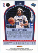 Cole Anthony 2020-21 Panini Chronicles Marquee Rookie Card #251